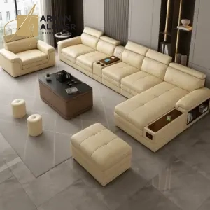 ركنة بتصميم جذاب – تنجيد ناعم وقاعدة خشبية متينة – ألوان مناسبة لغرف المعيشة العصرية