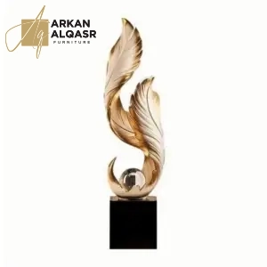 ديكور لغرفة المعيشة على شكل ريشة