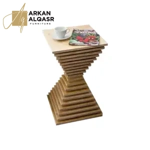 طاولة جانبية من طبقات خشبية