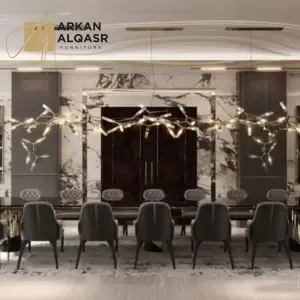 طاولة طعام فاخرة بتصميم ايطالي