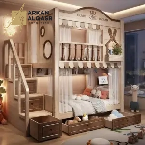 سرير اطفال دورين بطابع مميز