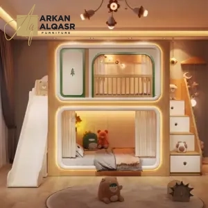 سرير أطفال بدورين