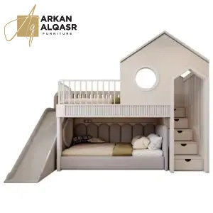 سرير أطفال بدورين بطراز حديث