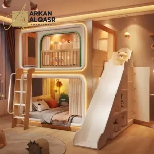 سرير أطفال بدورين