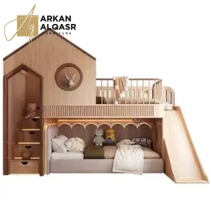 سرير أطفال بدورين بطراز حديث