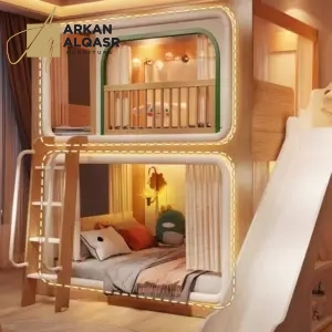 سرير أطفال بدورين